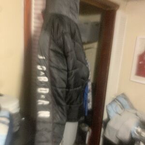 Red and black Jordan puffer jacket